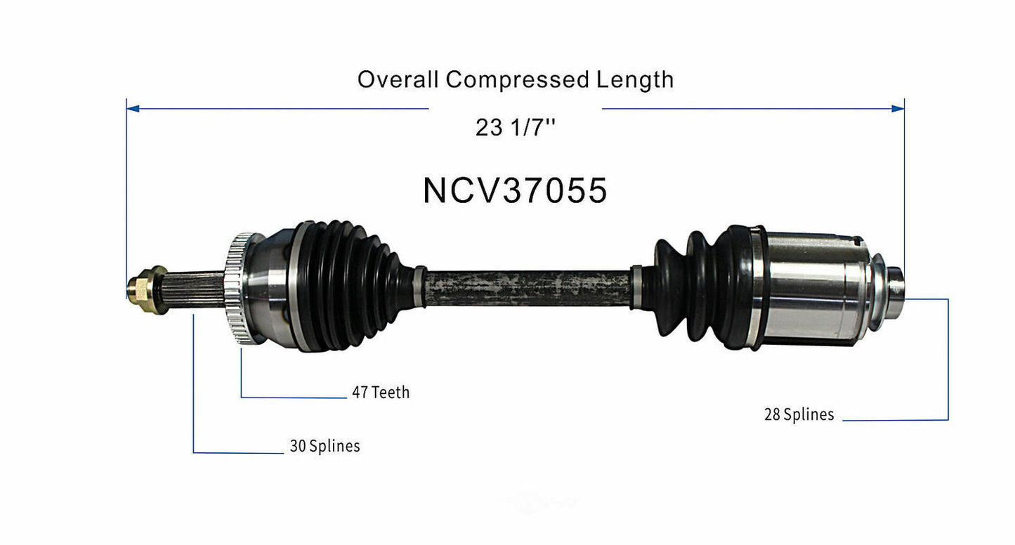 GSP North America NCV37055 CV Axle Assembly