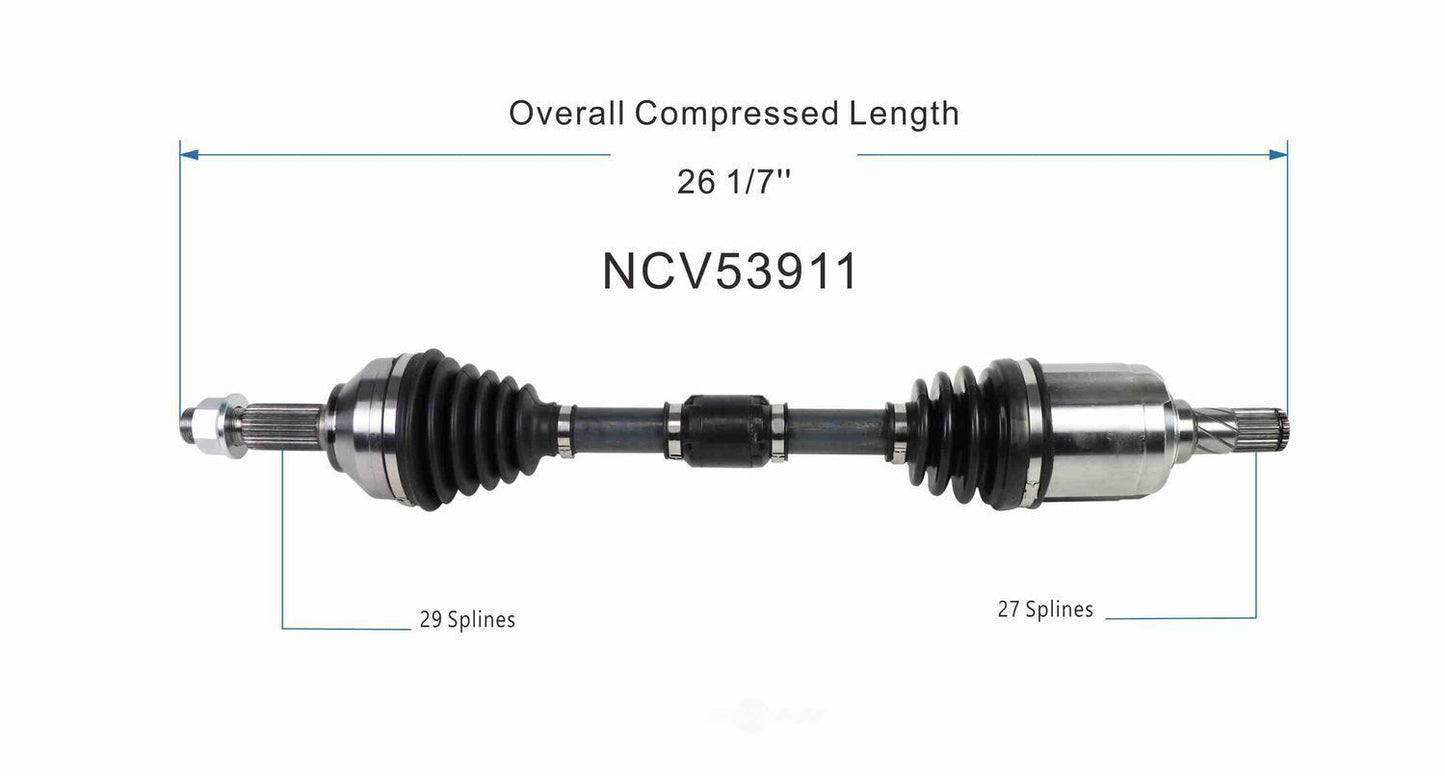 GSP North America NCV53911 CV Axle Assembly