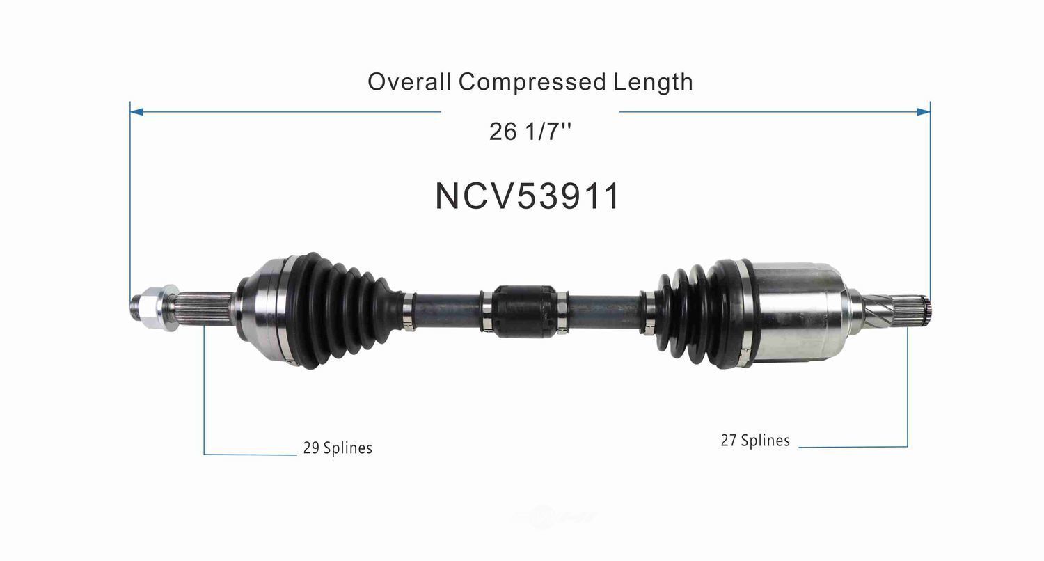GSP North America NCV53911 CV Axle Assembly