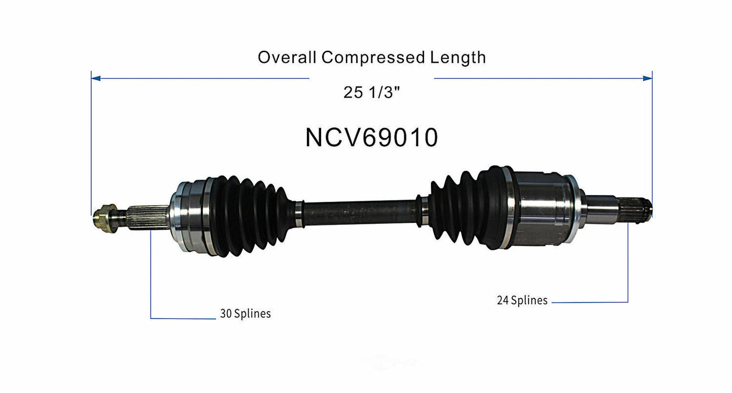 GSP North America NCV69010 CV Axle Assembly