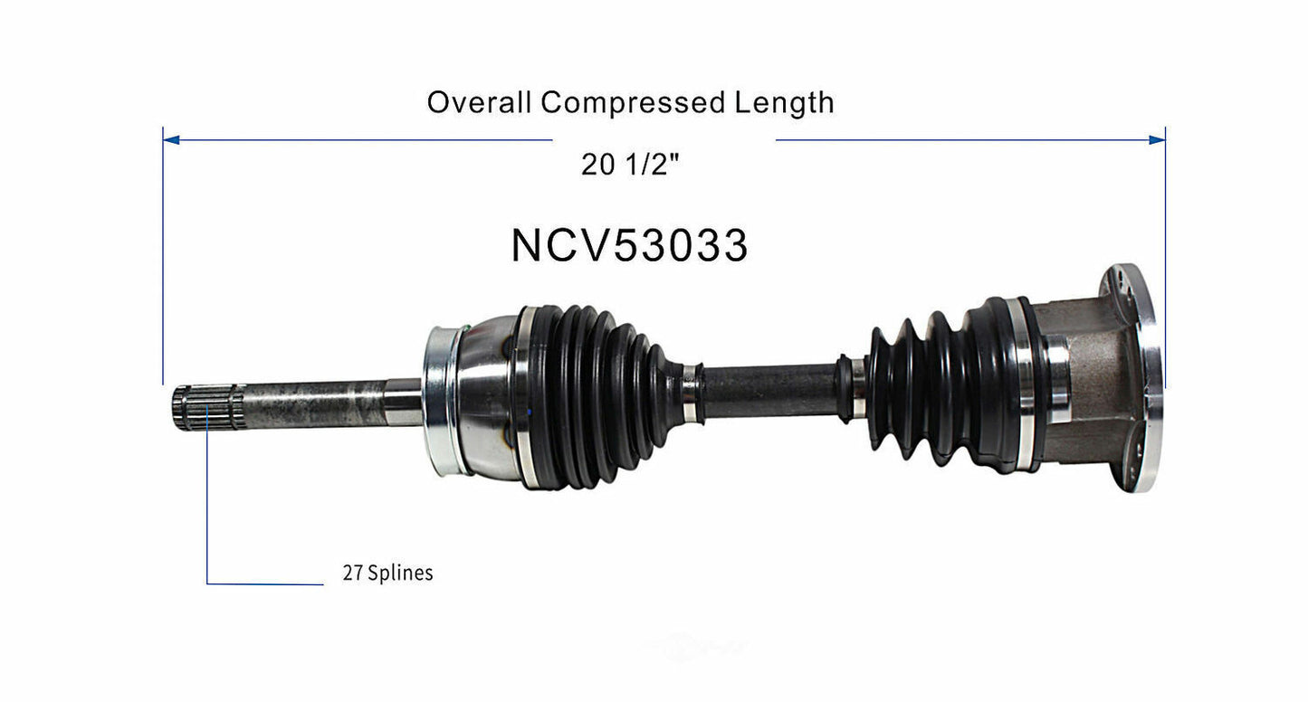 GSP North America NCV53033 CV Axle Assembly