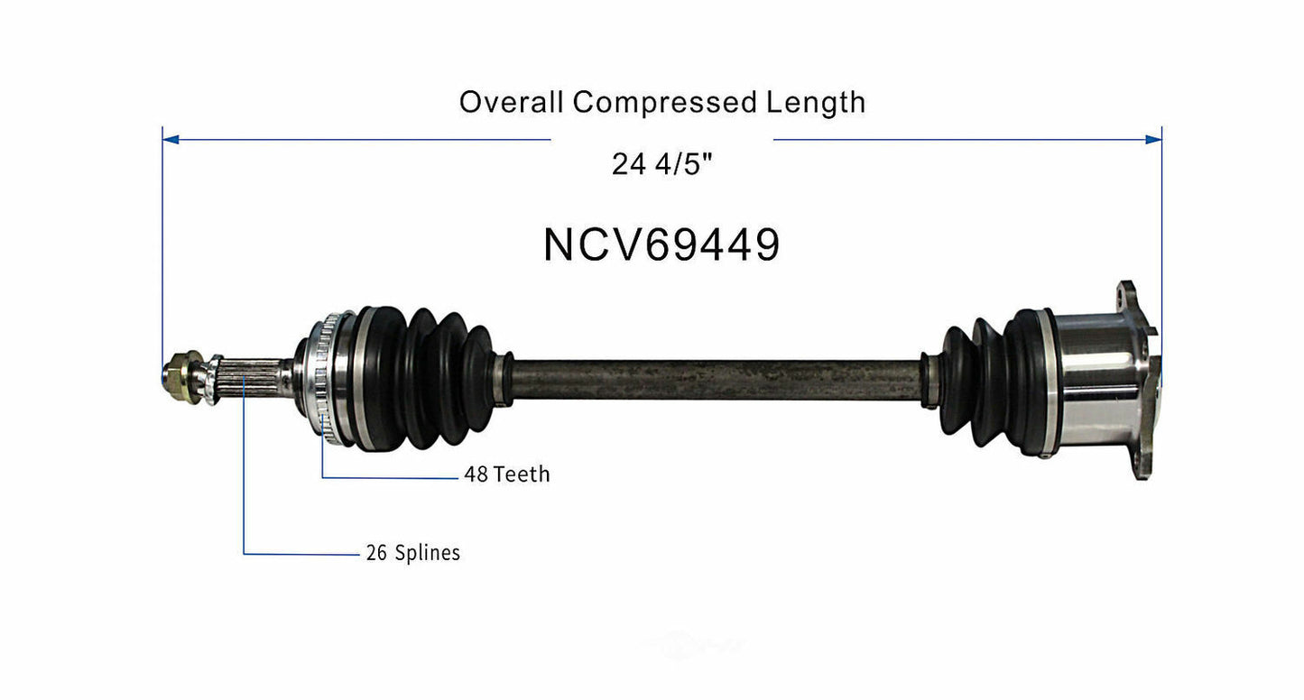 GSP North America NCV69449 CV Axle Assembly