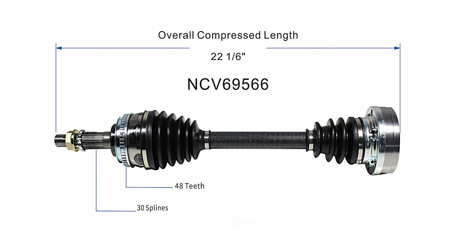 GSP North America NCV69566 CV Axle Assembly