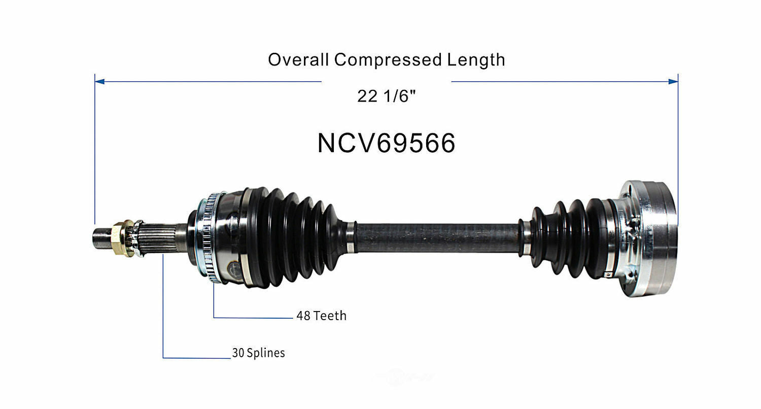 GSP North America NCV69566 CV Axle Assembly