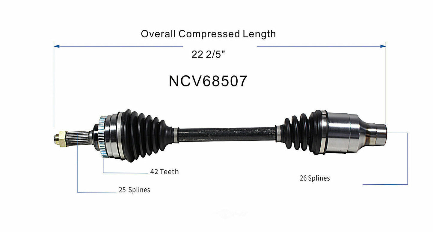 GSP North America NCV68507 CV Axle Assembly