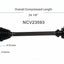GSP North America NCV23593 CV Axle Assembly