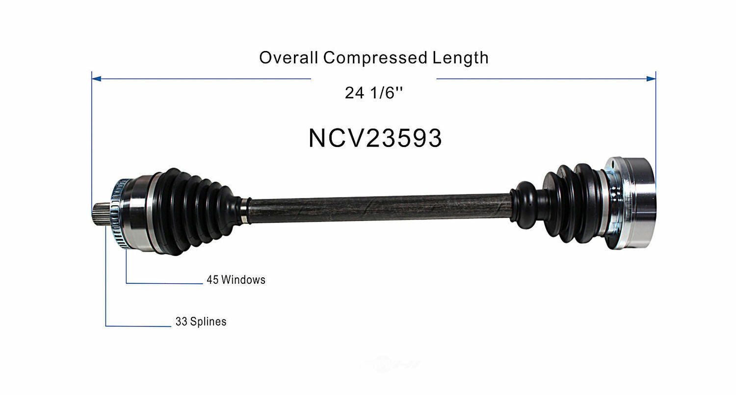 GSP North America NCV23593 CV Axle Assembly