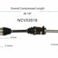 GSP North America NCV53518 CV Axle Assembly