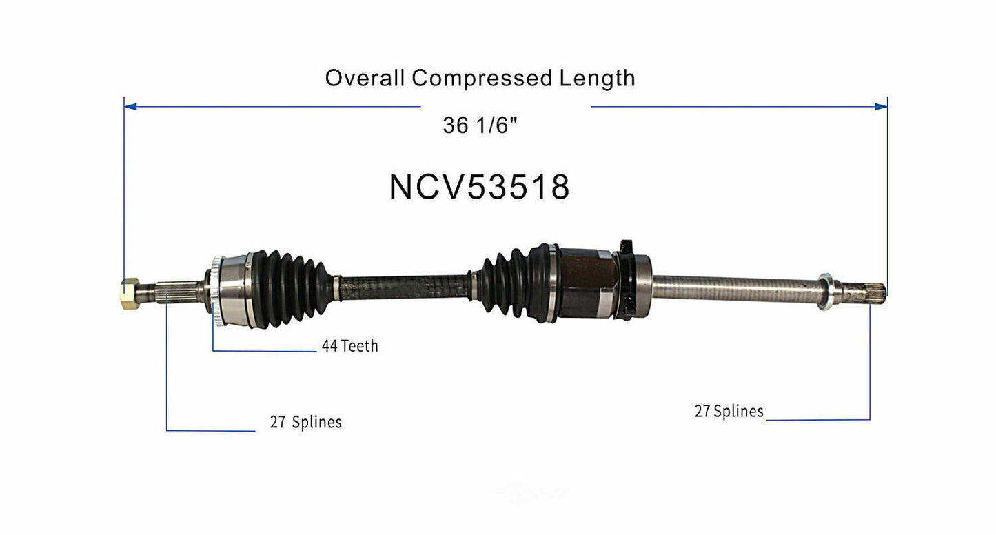 GSP North America NCV53518 CV Axle Assembly