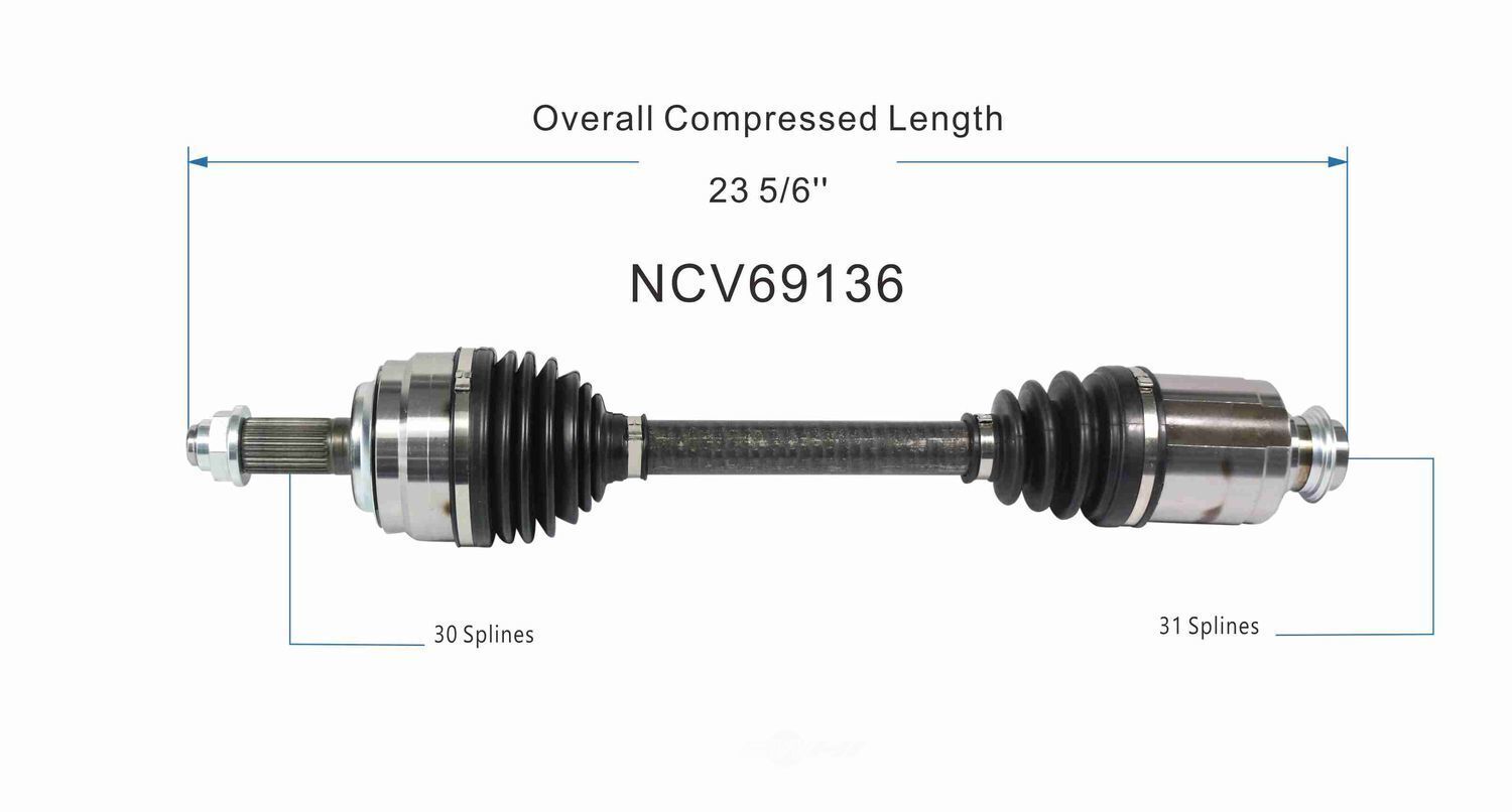 GSP North America NCV69136 CV Axle Assembly