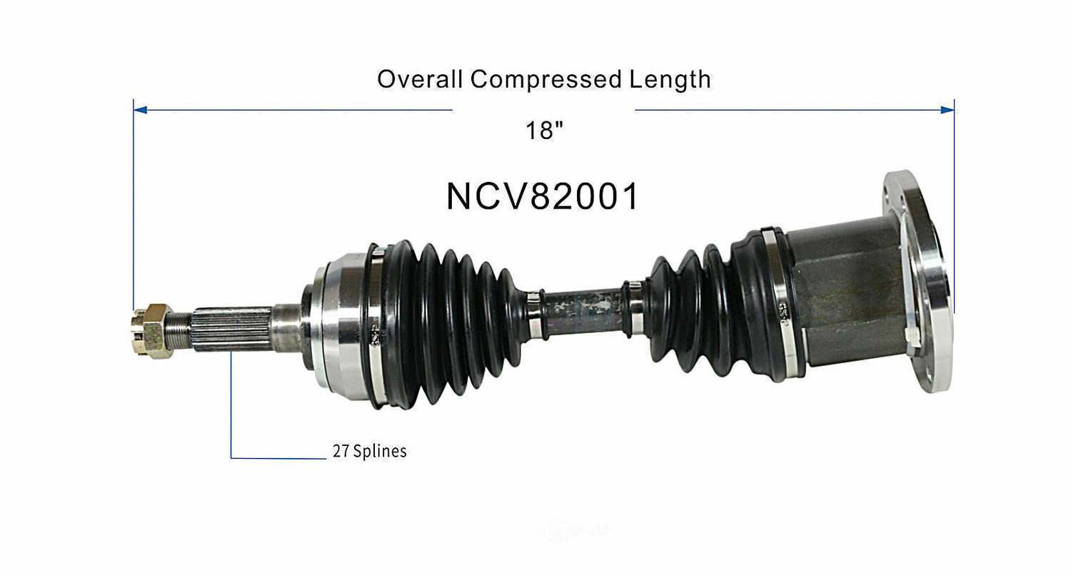 GSP North America NCV82001 CV Axle Assembly