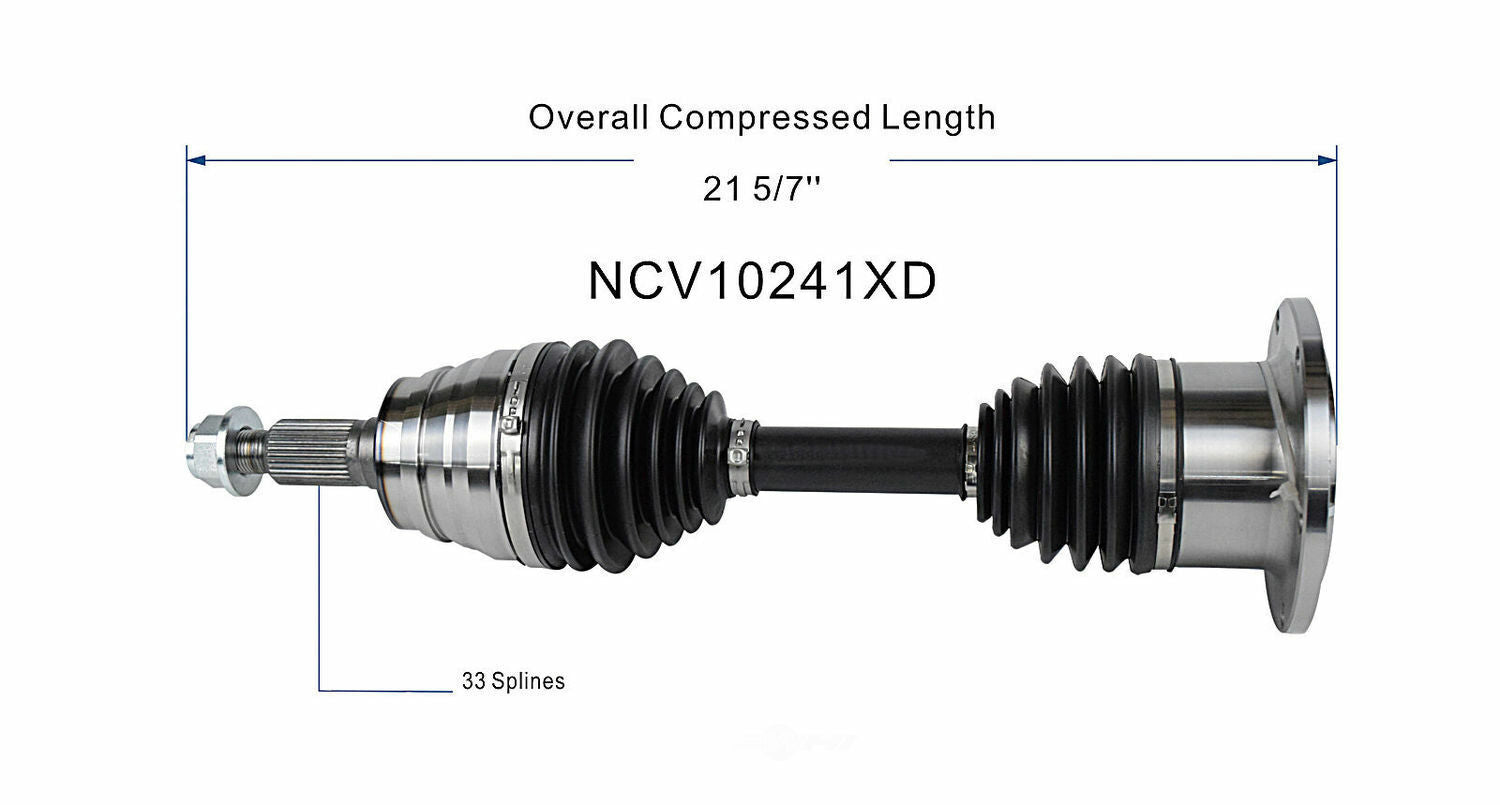 GSP North America NCV10241XD CV Axle Assembly