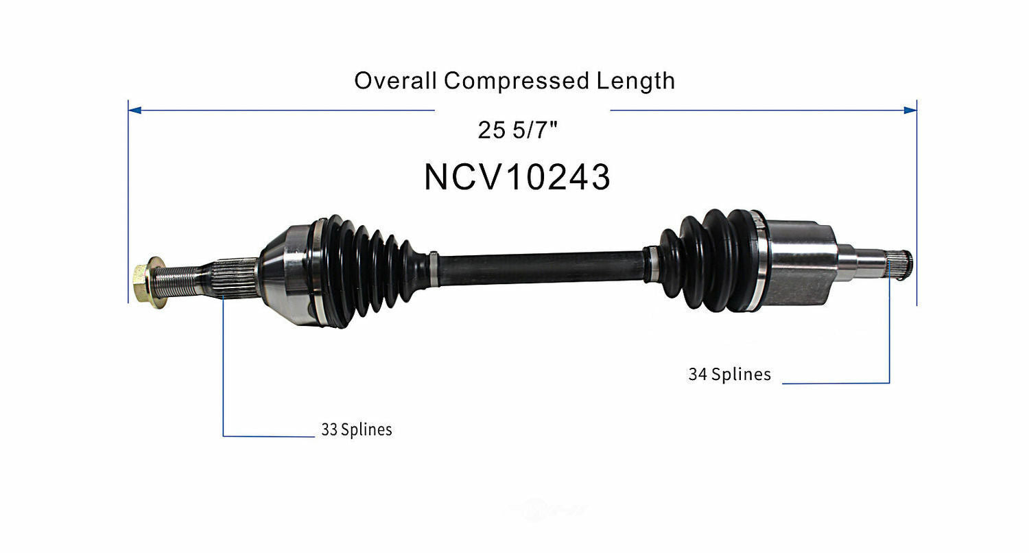 GSP North America NCV10243 CV Axle Assembly