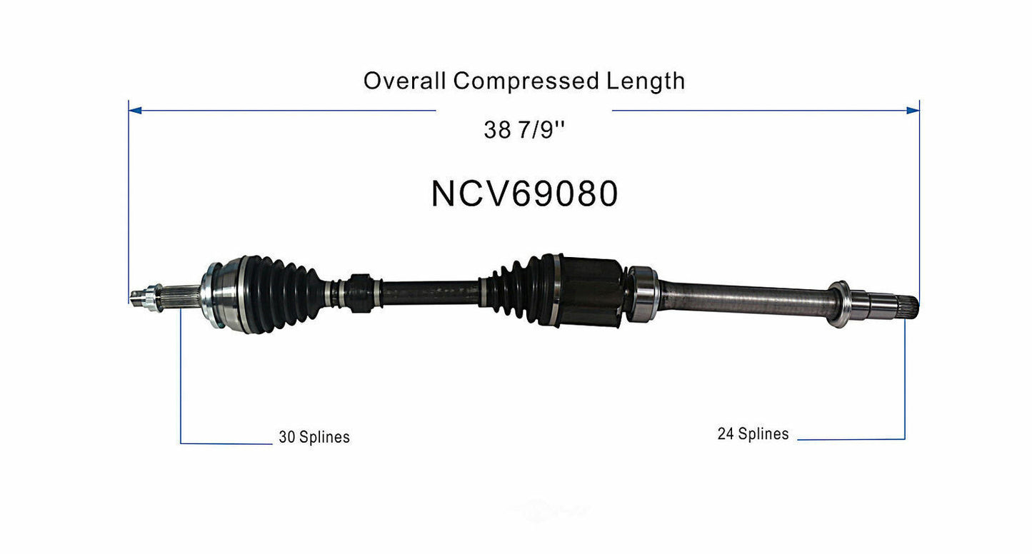 GSP North America NCV69080 CV Axle Assembly