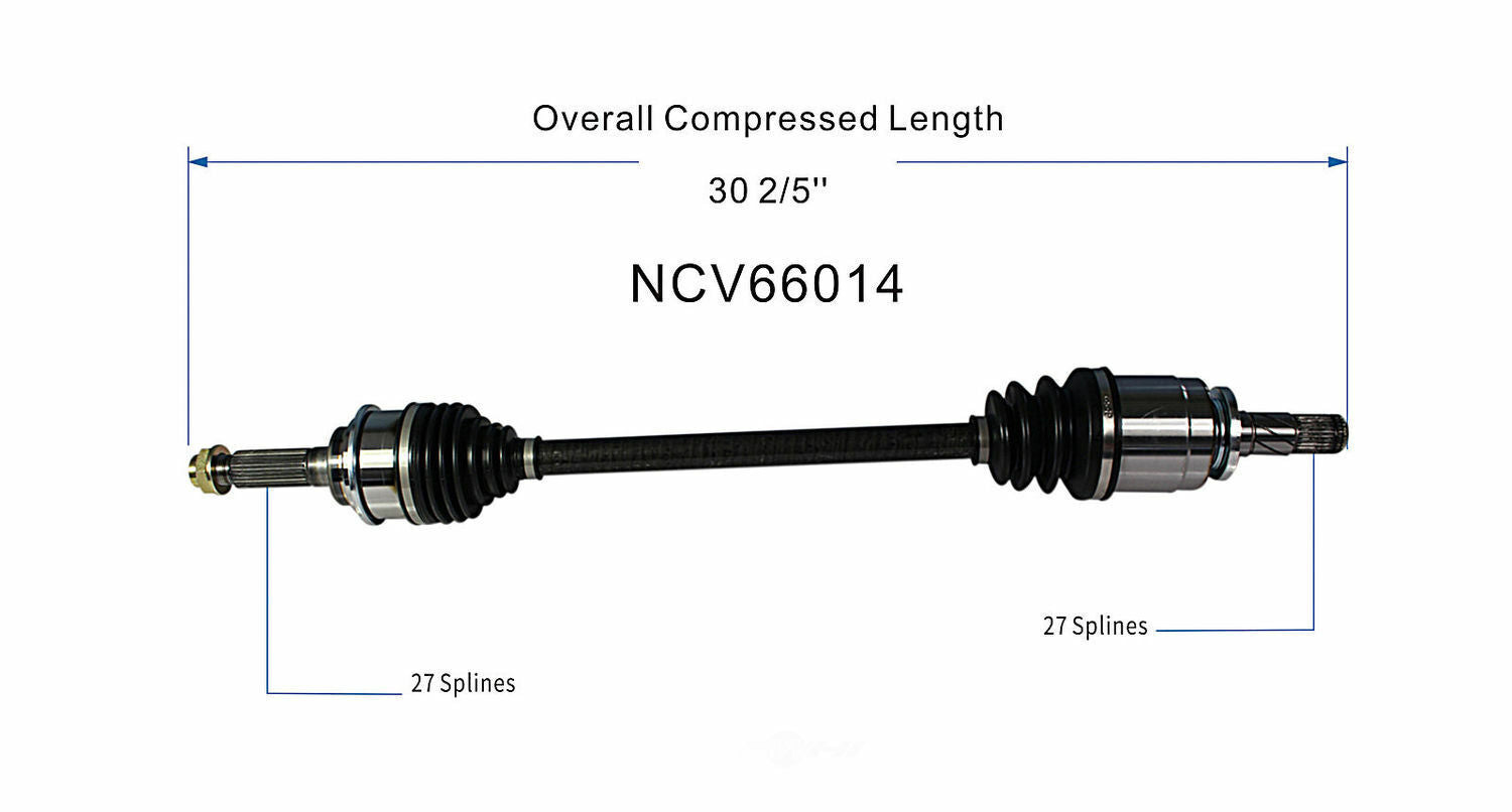 GSP North America NCV66014 CV Axle Assembly