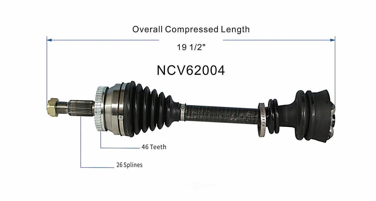 GSP North America NCV62004 CV Axle Assembly