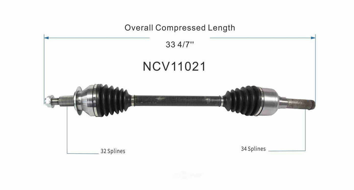 GSP North America NCV11021 CV Axle Assembly