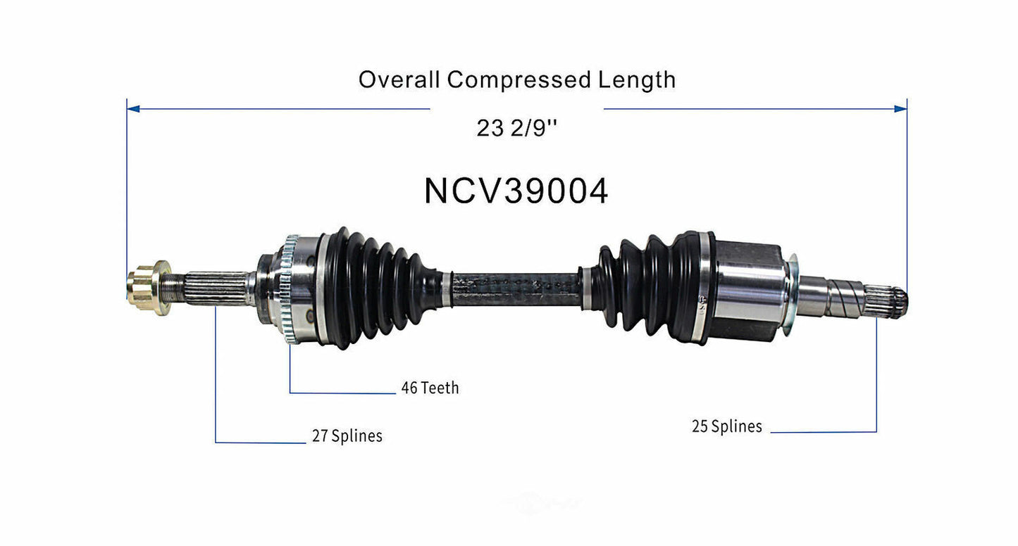 GSP North America NCV39004 CV Axle Assembly