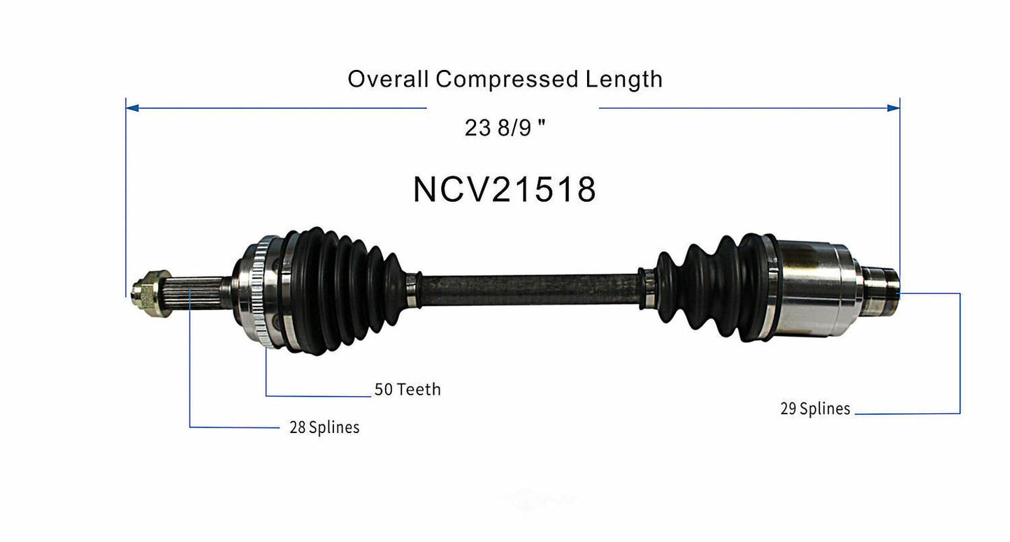 GSP North America NCV21518 CV Axle Assembly