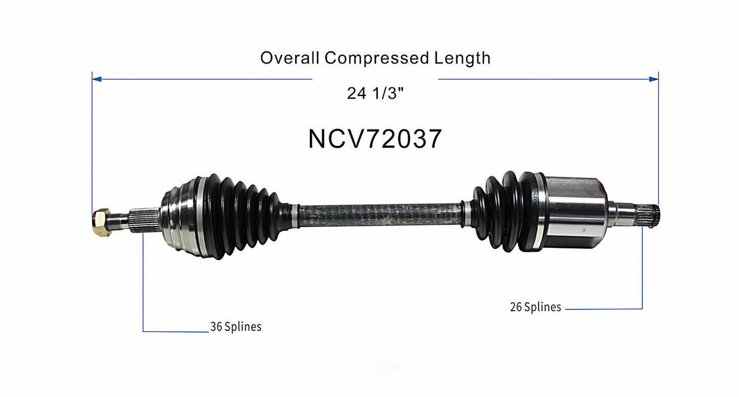 GSP North America NCV72037 CV Axle Assembly