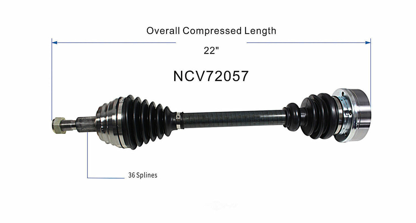 GSP North America NCV72057 CV Axle Assembly