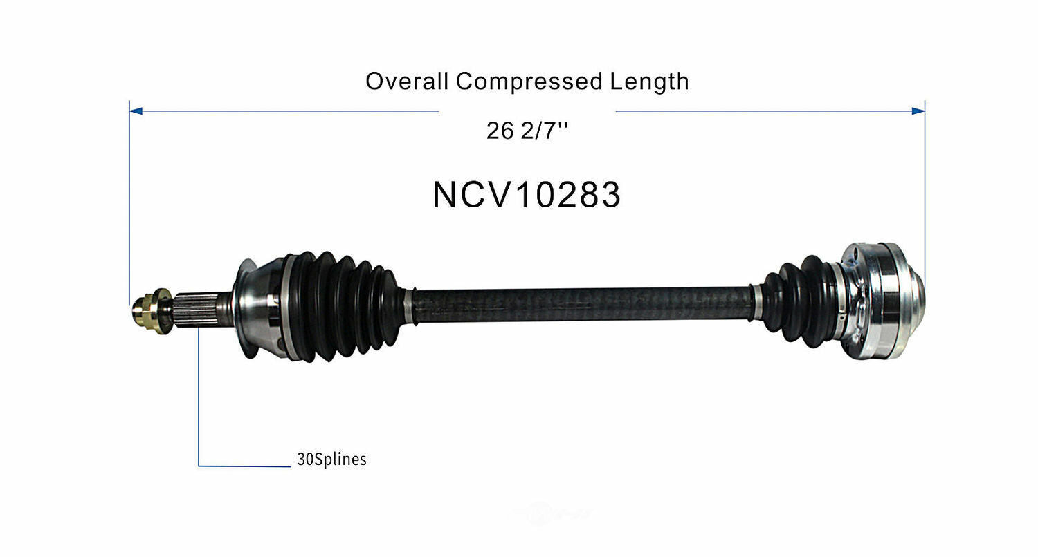 GSP North America NCV10283 CV Axle Assembly