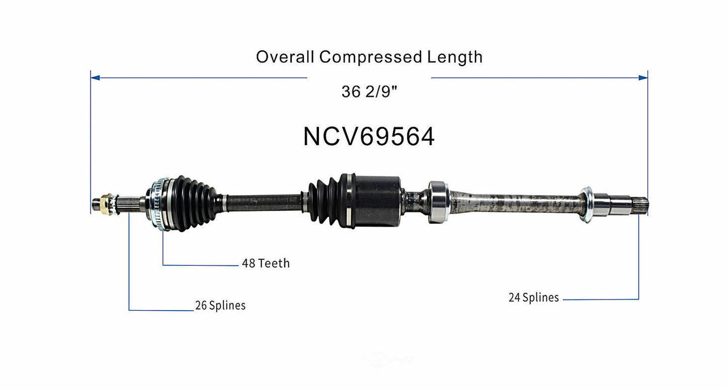 GSP North America NCV69564 CV Axle Assembly