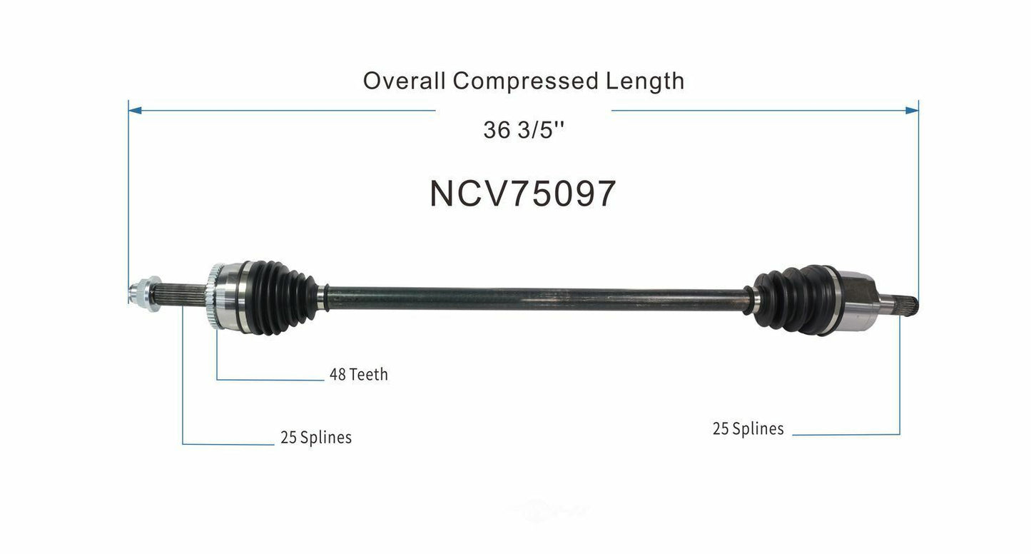 GSP North America NCV75097 CV Axle Assembly