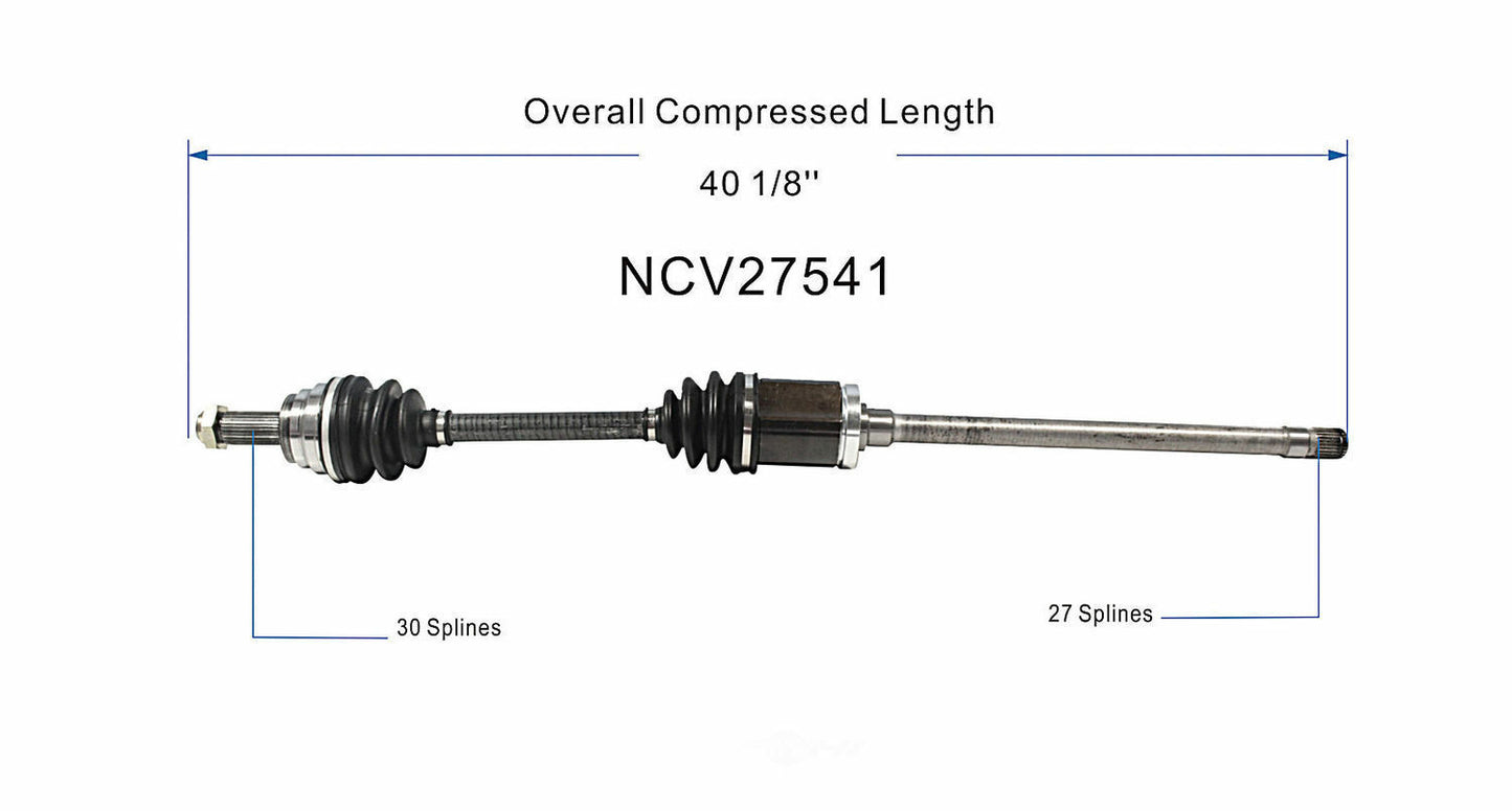 GSP North America NCV27541 CV Axle Assembly