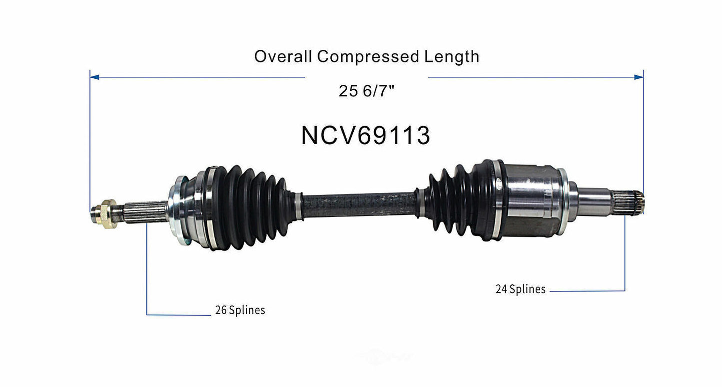 GSP North America NCV69113 CV Axle Assembly