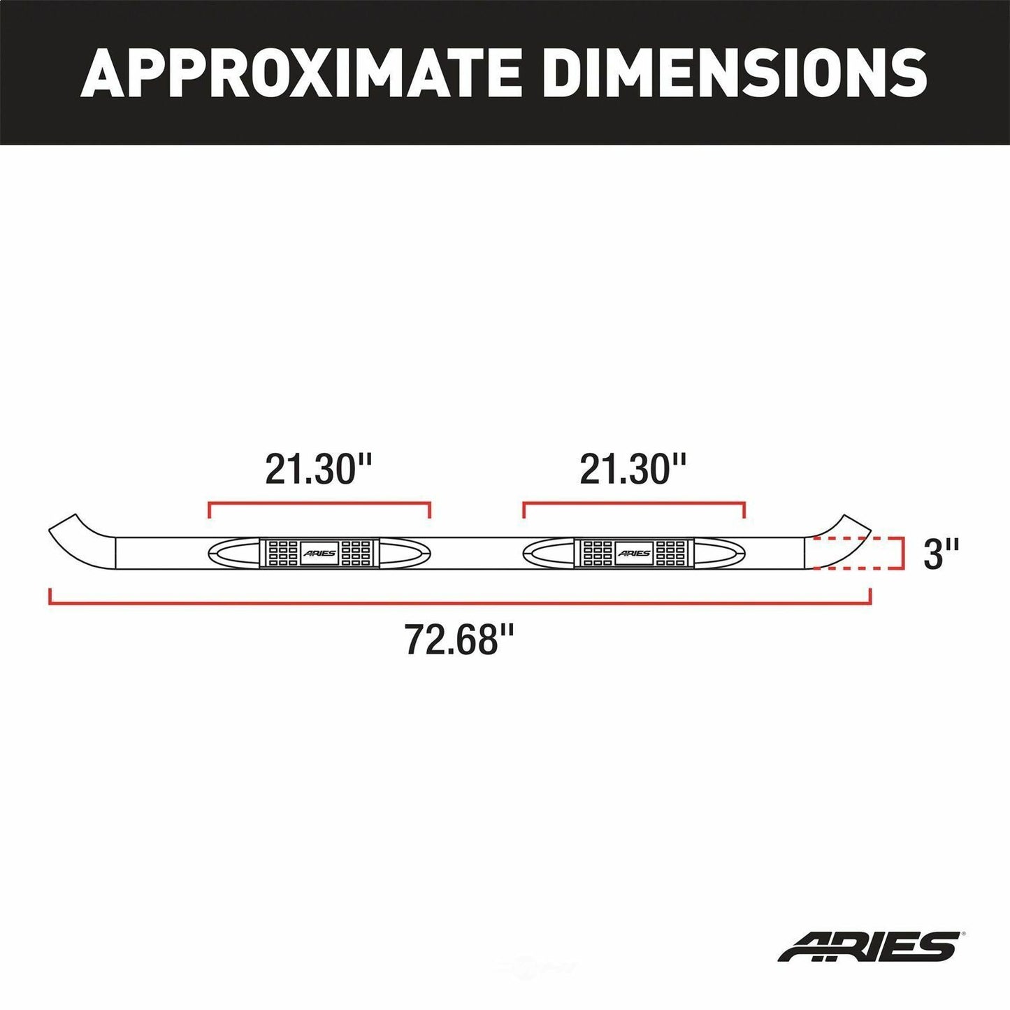 Aries 202008 Step Nerf Bar