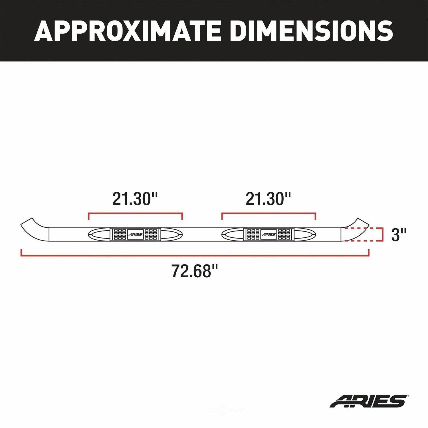 Aries 202008 Step Nerf Bar