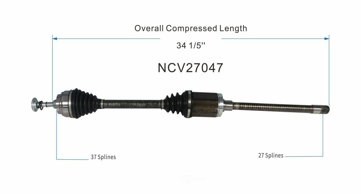 GSP North America NCV27047 CV Axle Assembly