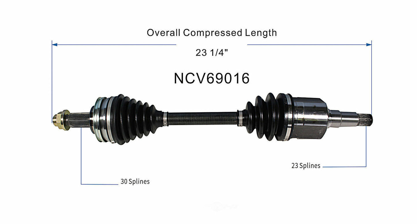 GSP North America NCV69016 CV Axle Assembly