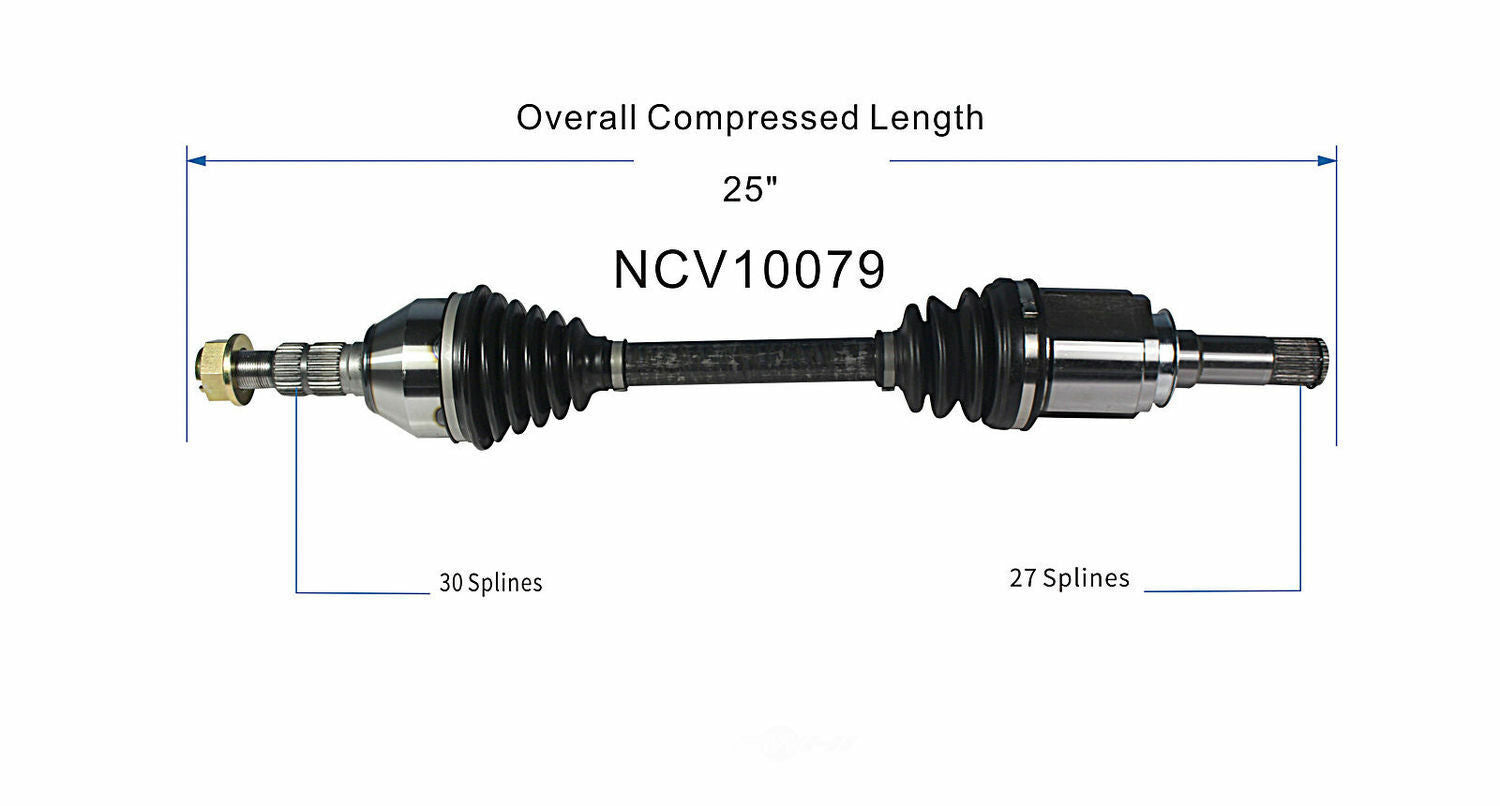 GSP North America NCV10079 CV Axle Assembly