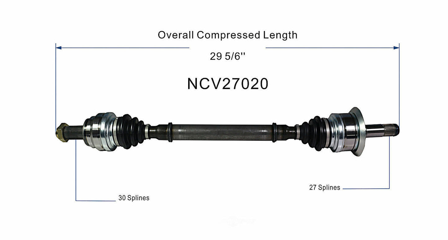 GSP North America NCV27020 CV Axle Assembly
