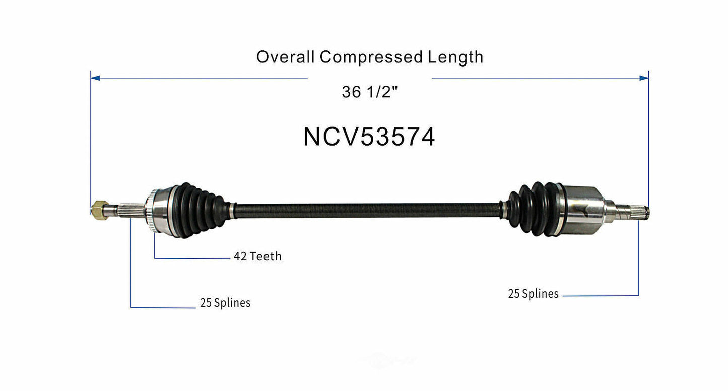 GSP North America NCV53574 CV Axle Assembly