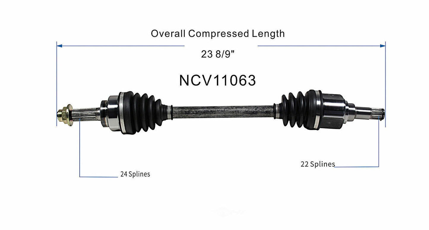 GSP North America NCV11063 CV Axle Assembly