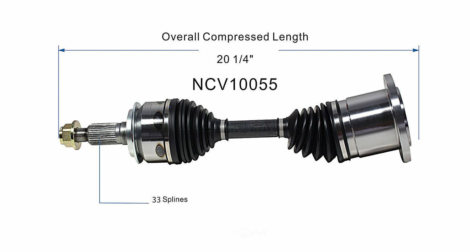 GSP North America NCV10055 CV Axle Assembly