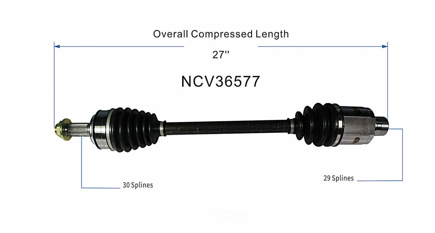 GSP North America NCV36577 CV Axle Assembly
