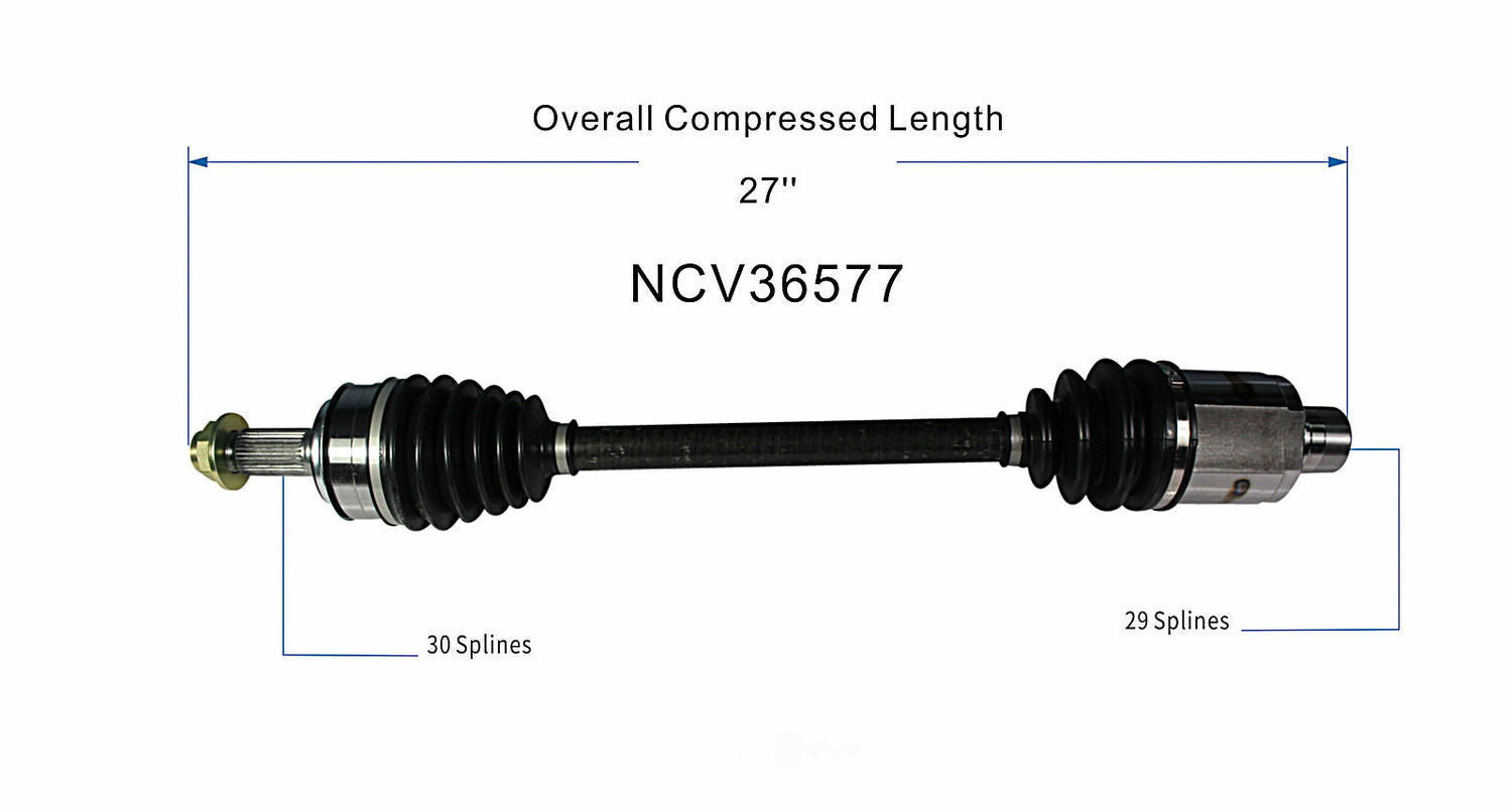 GSP North America NCV36577 CV Axle Assembly