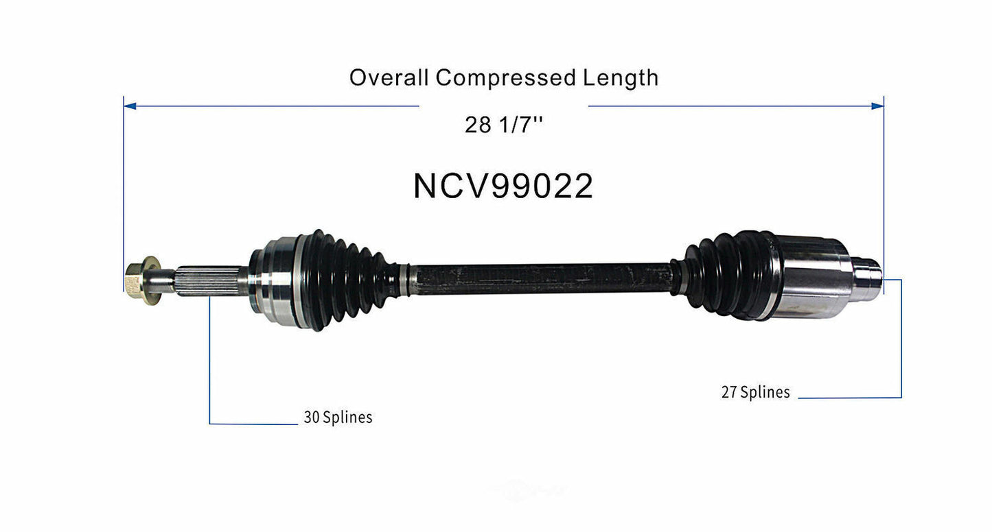 GSP North America NCV99022 CV Axle Assembly
