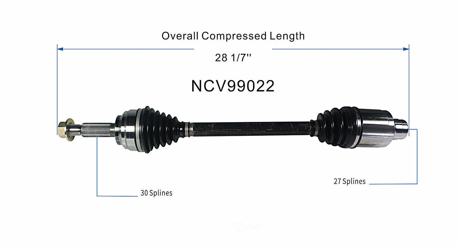 GSP North America NCV99022 CV Axle Assembly