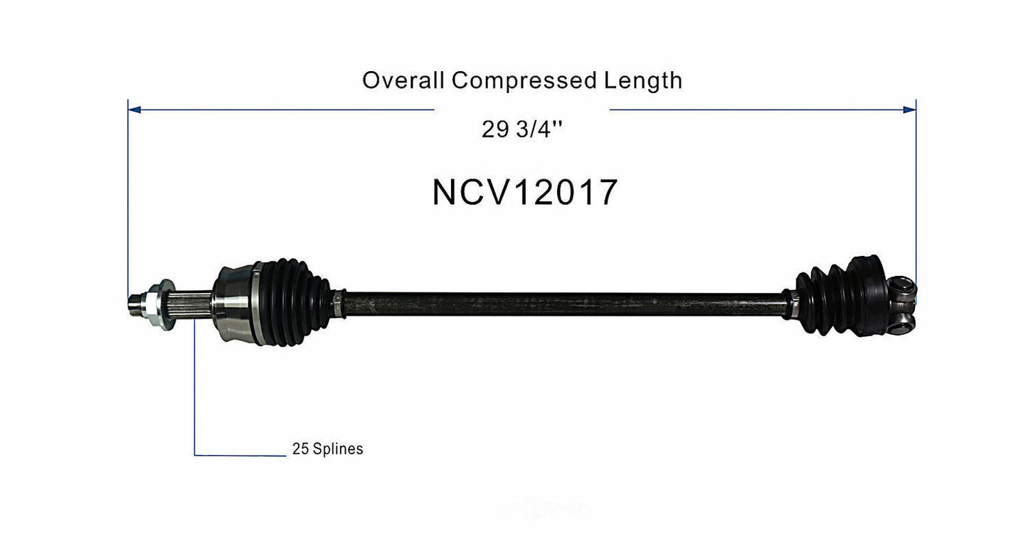 GSP North America NCV12017 CV Axle Assembly