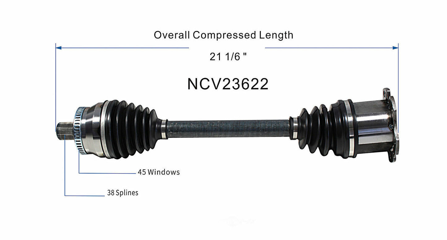 GSP North America NCV23622 CV Axle Assembly