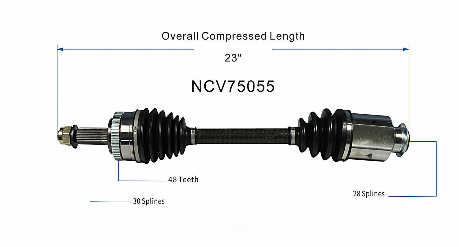 GSP North America NCV75055 CV Axle Assembly