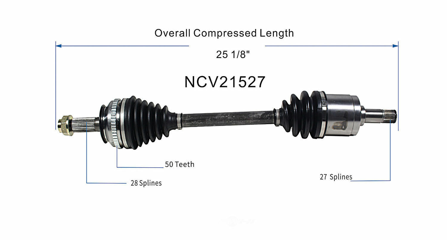 GSP North America NCV21527 CV Axle Assembly