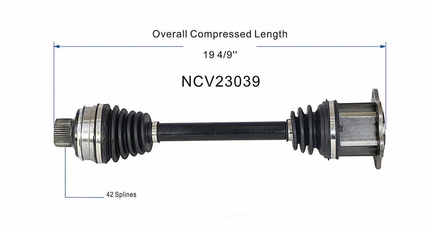 GSP North America NCV23039 CV Axle Assembly