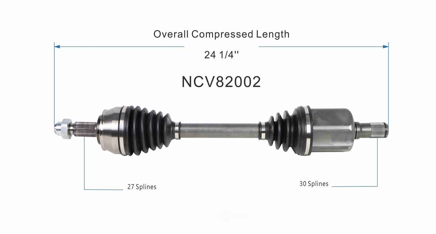 GSP North America NCV82002 CV Axle Assembly