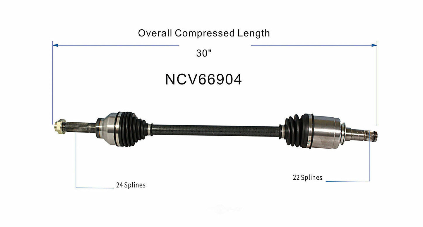 GSP North America NCV66904 CV Axle Assembly